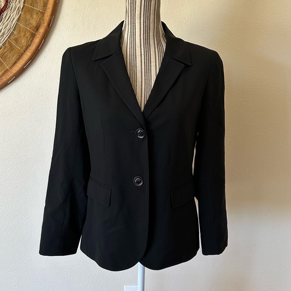 Lafayette 148 New York Black Wool Blazer Woman's 4 - Picture 1 of 12